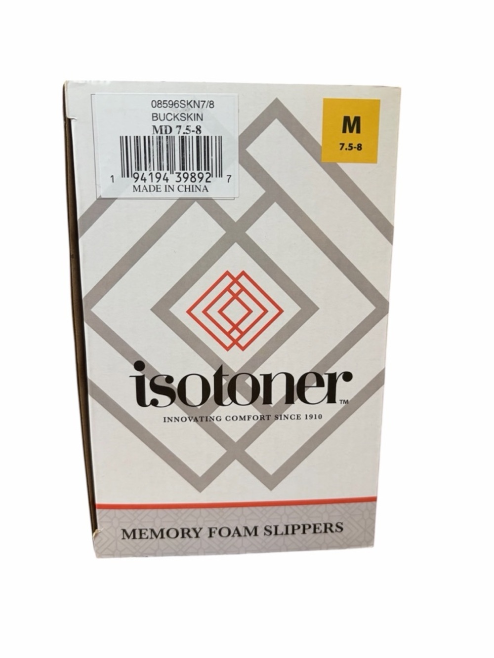 Isotoner Memory Foam Slippers | Faux Fur Trim | Indoor/Outdoor Size M 7.5–8 NIB - Picture 6 of 8